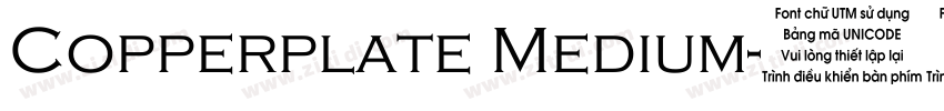 Copperplate Medium字体转换